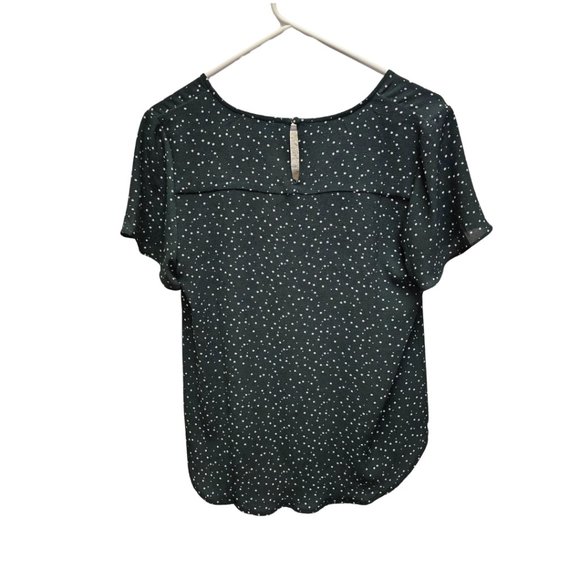 41 Hawthorn Green with White Polka Dots Blouse - Picture 2 of 3